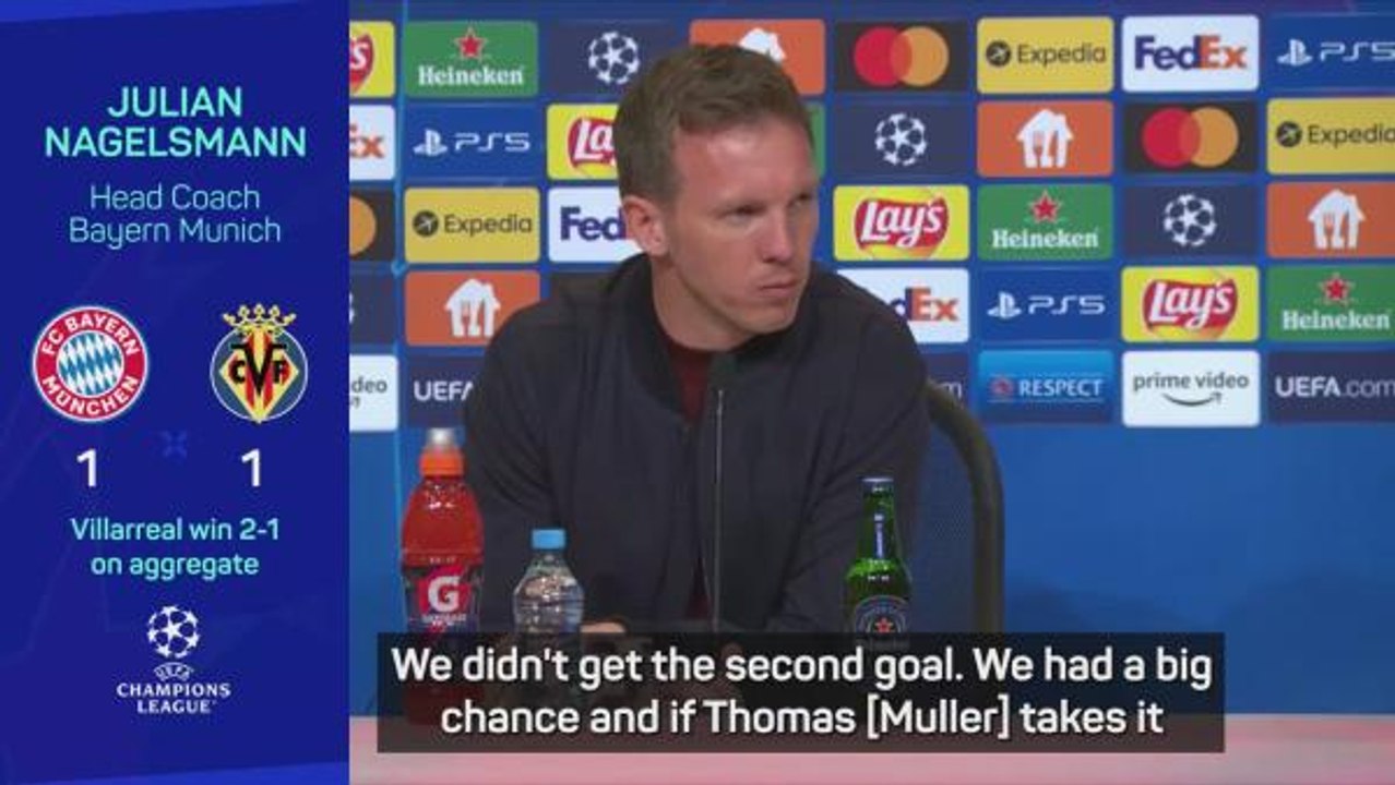 Bayern season can't be a success after Villarreal loss - Nagelsmann