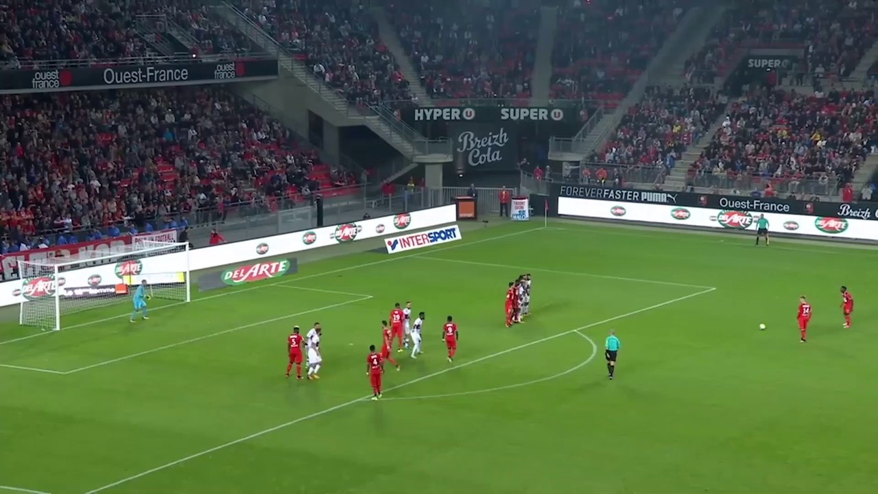 11.08.2017 : Premier match et premier but de Benjamin Bourigeaud au Roazhon Park