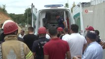 Arnavutköy'de feci kaza: Bariyerleri aşıp alt yola uçtu