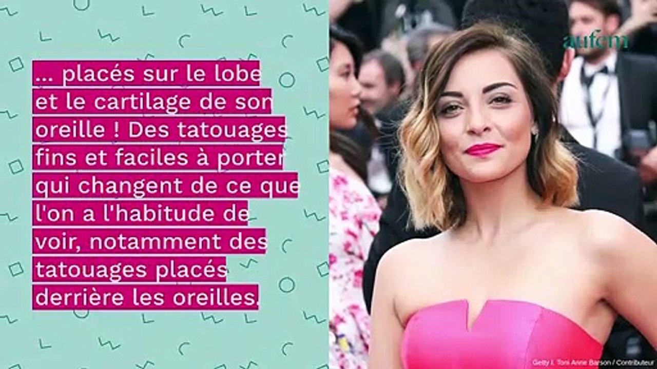 Priscilla Betti, elle affiche de surprenants tatouages dans les oreilles