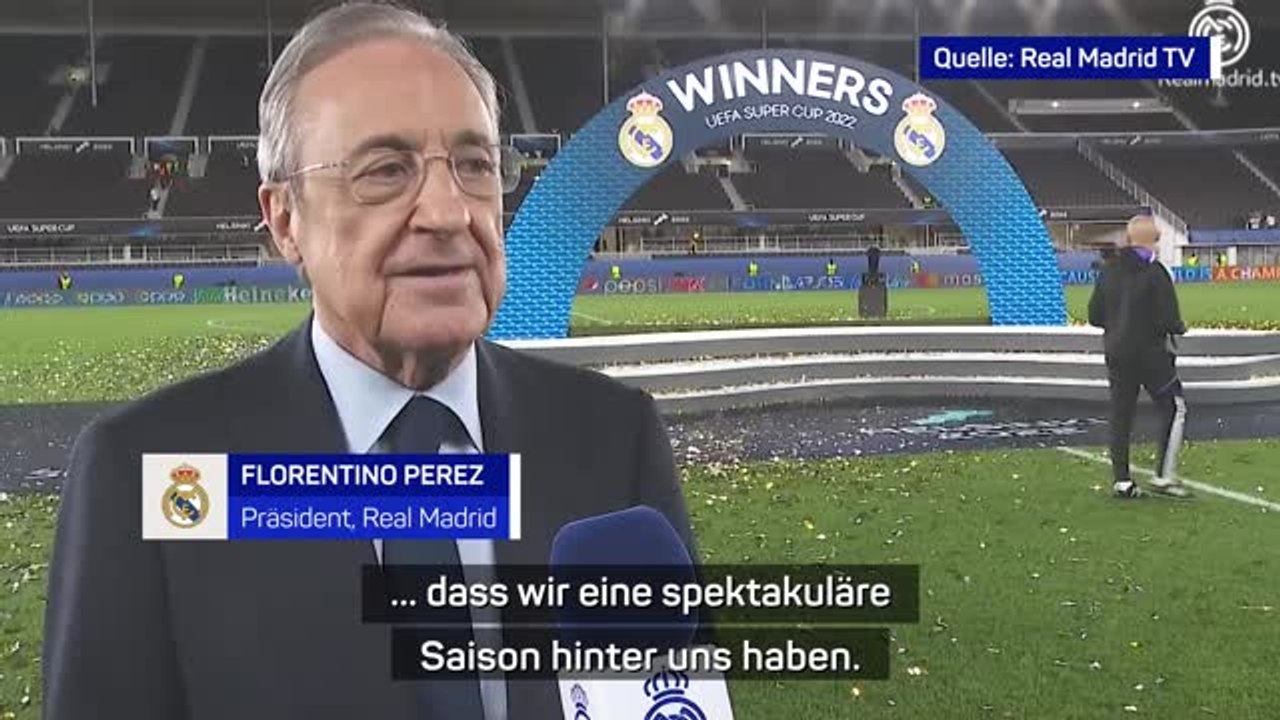 Perez streut Ancelotti nach Sieg im Super Cup Rosen