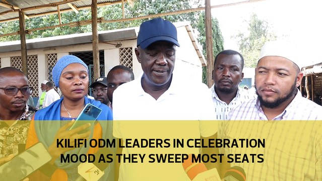 Kilifi ODM leaders in celebration mood as they sweep most seats