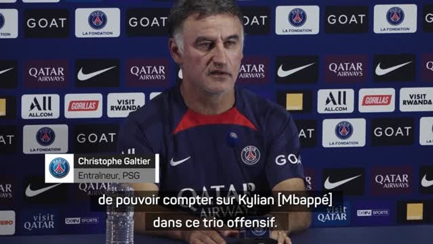 PSG - Christophe Galtier annonce le retour de Mbappé dans le trio avec Messi et Neymar