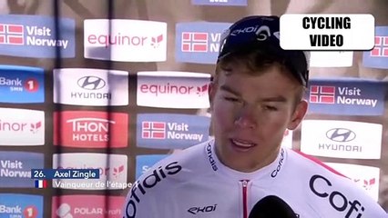 Axel Zingle Reacts To Winning Stage 1 At Arctic Race of Norway 2022