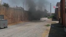 Antalya haber! Manavgat'ta park halindeki minibüs alev alev yandı
