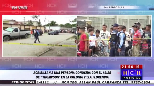 Sujetos motorizados acribillan a una persona en la colonia Villa Florencia de San Pedro Sula