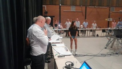 Mise à l'honneur au conseil communal de la jeune championne Lilou Massart