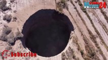 Giant Sinkhole Opens near Lundin Mining Copper Mine in Chile