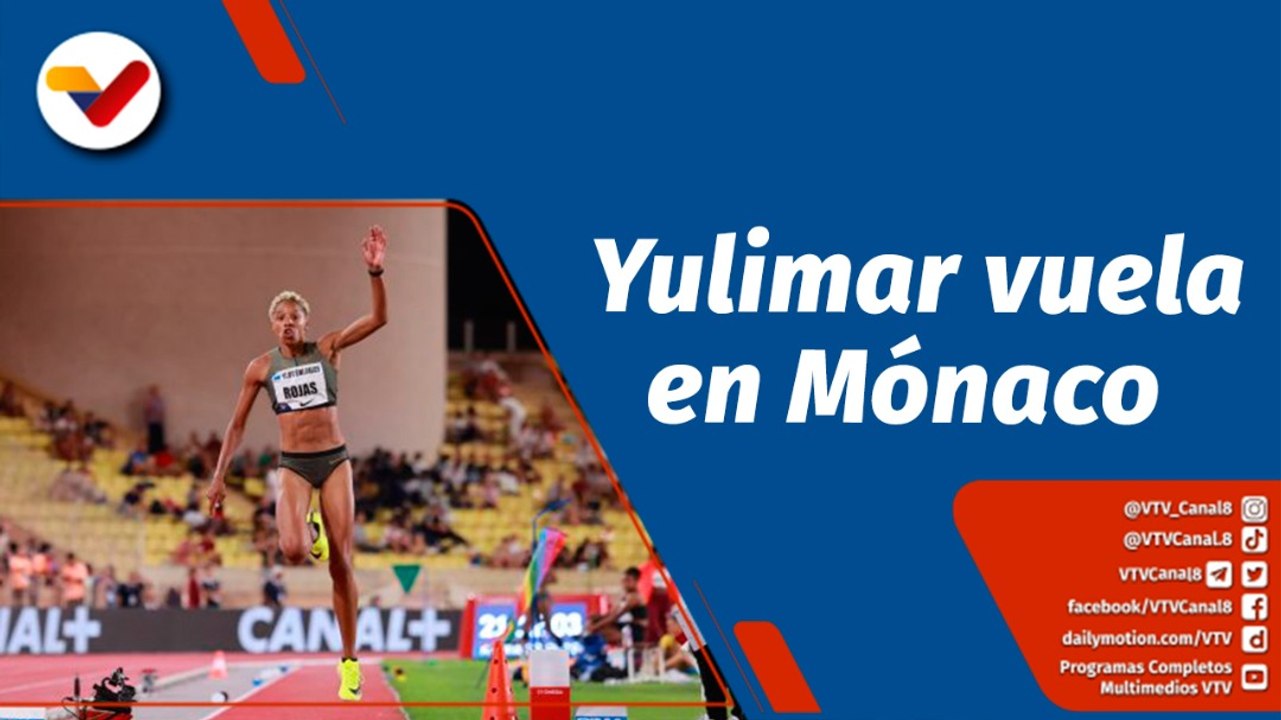 Deportes VTV | Yulimar Rojas clasifica a la final de Triple Salto en la Liga de Diamante disputada en Mónaco