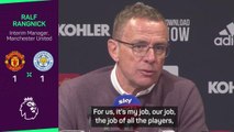 Rangnick casts doubt on United's top four hopes