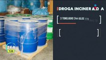 Golpe al narco: FGR destruye más de 20 toneladas de narcóticos