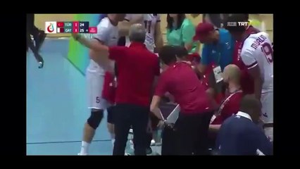 Katarlı sporcudan Türk sporculara kafa kesme hareketi