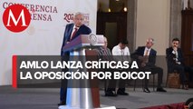 “Ni un volante con propuestas ha presentado la oposición”, reprocha AMLO