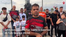 Eren Bülbül'ü korurken 41 kurşunla şehit edilmişti... Kabrine 41 Türk bayrağı dikildi