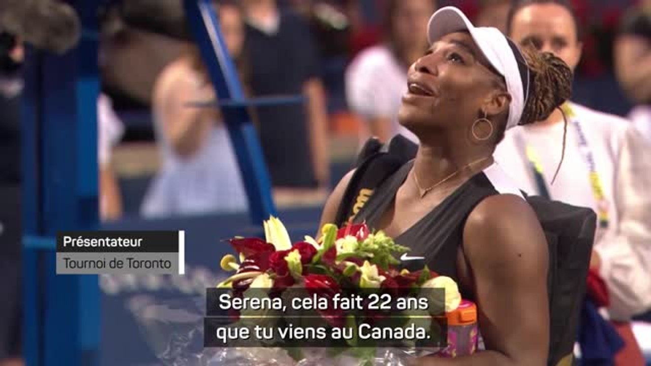 Toronto - Les adieux émouvants de Serena William à Toronto