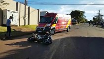 Acidente de trânsito entre duas motocicletas é registrado no Bairro Universitário