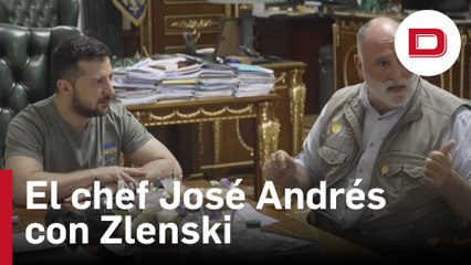 Zelenski agradece a José Andrés que haya repartido 130 millones de comidas