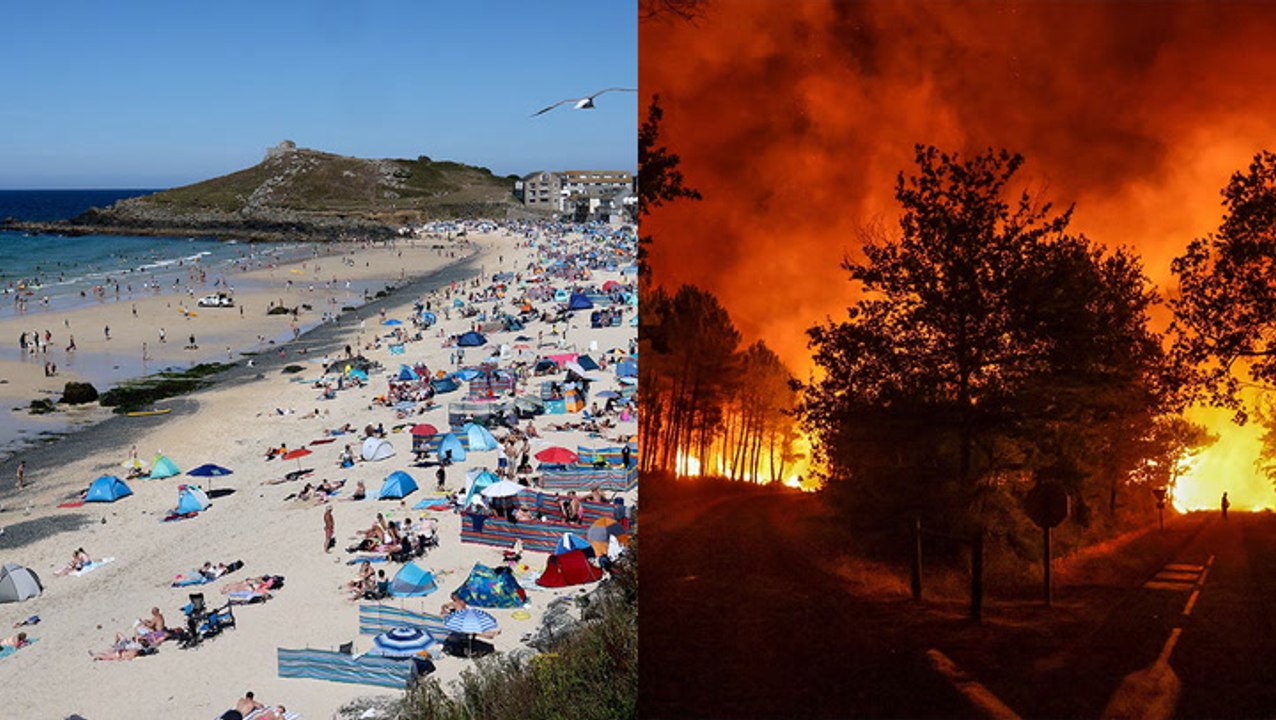 Record-breaking heat and 'monster' wildfires hit Europe