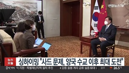 싱하이밍 중국대사 "사드 문제, 양국 수교 이후 최대 도전"
