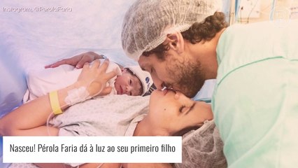 Nasceu! Pérola Faria anuncia nascimento do primeiro filho, Joaquim, com Mario Bregieira