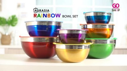 Aurasia Rainbow Multifunctional Mixing Bowl