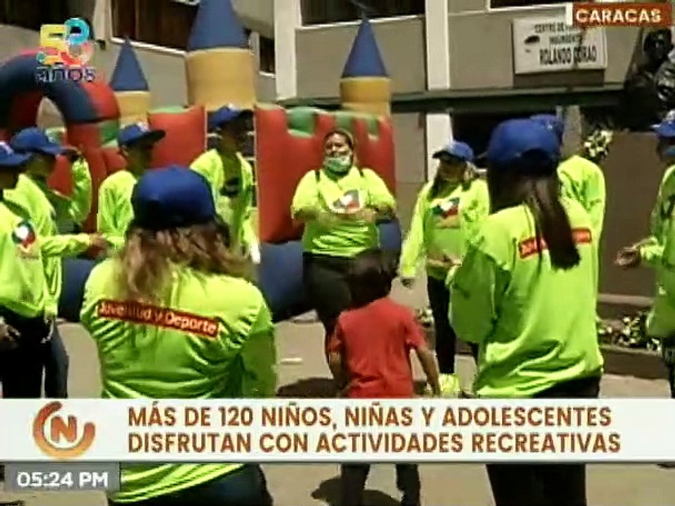 Plan Vacacional Comunitario Juvenil desarrolla actividades recreativas en la parroquia La Vega