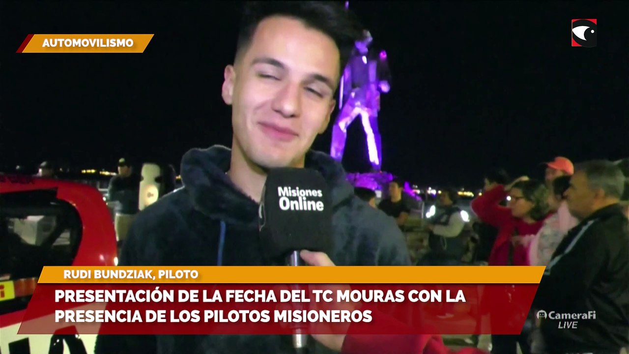Sala cinco  Presentación de la fecha del TC Mouras con la presencia de los pilotos misioneros