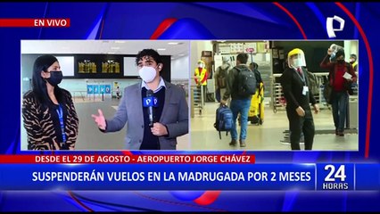 Aeropuerto Jorge Chávez suspenderá sus vuelos en la madrugada por dos meses