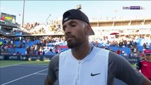 Kyrgios reflects on beating great mate de Minaur