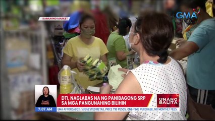 DTI, naglabas na ng panibagong SRP sa mga pangunahing bilihin | UB