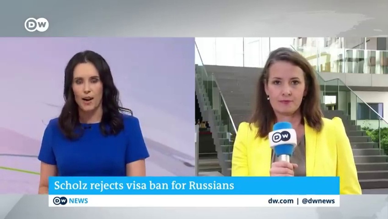 German Chancellor Scholz not keen on banning all Russians from receiving visas for the EU