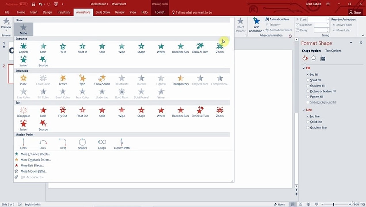 Clock animation Power Point Animation Tutorial