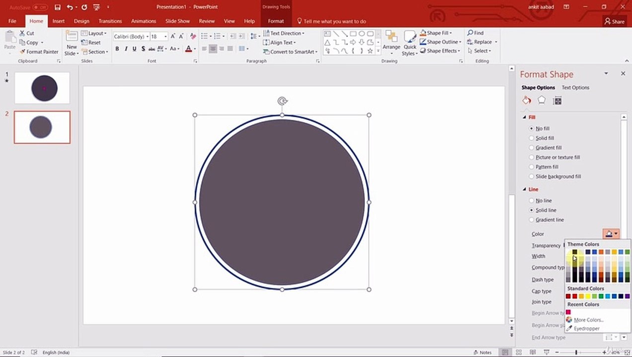 Circles Power Point Animation Tutorial