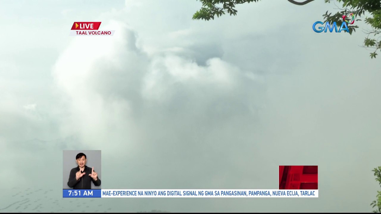 Taal Volcano, nagbubuga ng usok | UB
