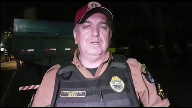 Sargento do BPRv dá detalhes sobre a apreensão de uma tonelada de maconha na PR-180