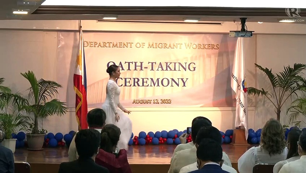 Oathtaking of officials of the Department of Migrant Workers