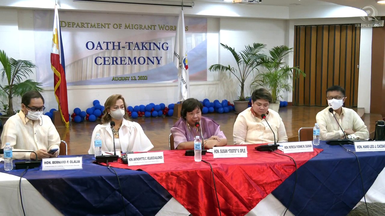 Department of Migrant Workers press conference | Friday, August 12