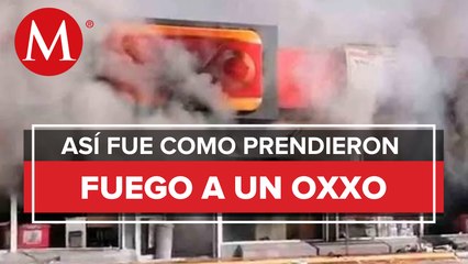 En Guanajuato, CJNG incendia Oxxo frente a zona militar y tres cámaras de vigilancia