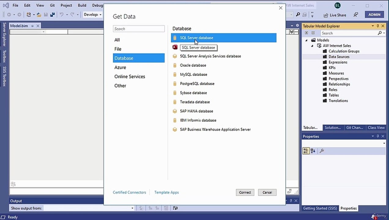 Create a connection to data source