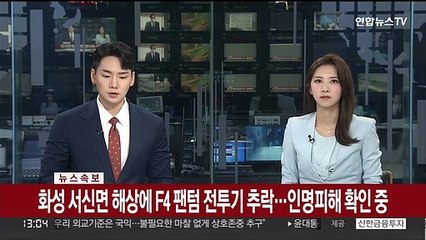 [속보] 화성 서신면 해상에 F4 팬텀 전투기 추락…인명피해 확인 중
