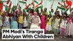 PM Modi Celebrates Har Ghar Tiranga Abhiyan With Children In His Residence