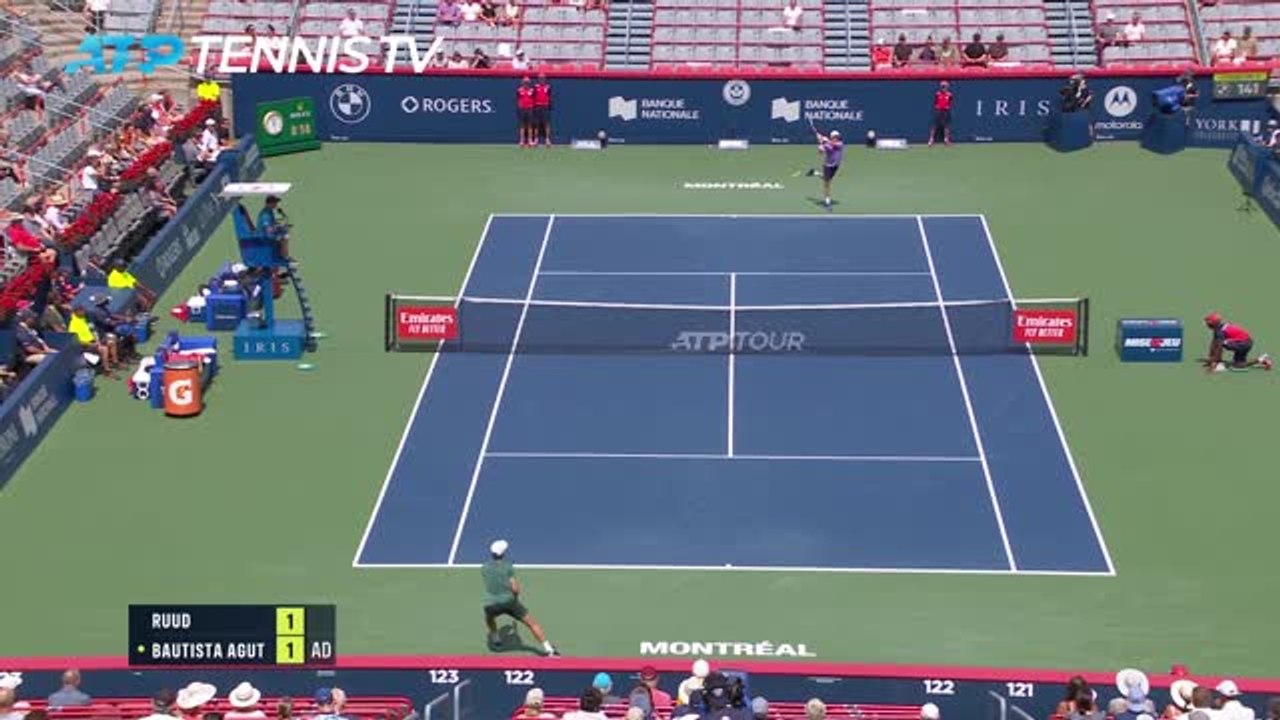 Highlights: Ruud siegt nach Regenunterbrechung