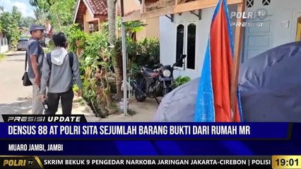Presisi Update 19.00 WIB : Densus 88 Polri Geledah Rumah Terduga Teroris Di Jambi