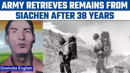 Indian army retrieves mortal remains of a soldier who went missing in 1984 | Oneindia News *News