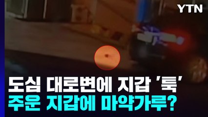 도심 대로변에 지갑 '툭'...알고 보니 마약 든 지갑 / YTN