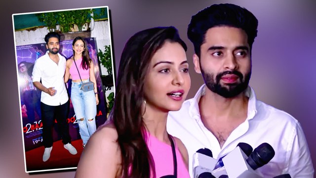 फिल्म 'दोबारा' के स्पेशल स्क्रीनिंग में शामिल हुए रकुल प्रीत सिंह-जैकी भगनानी