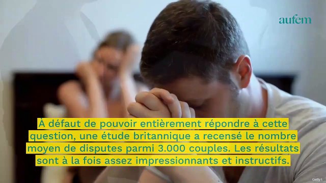 Combien de fois devez-vous vous disputer avec votre partenaire dans l'année ? Une étude répond