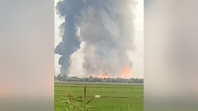 Crimée : incendie et explosions dans un dépôt de munitions russe