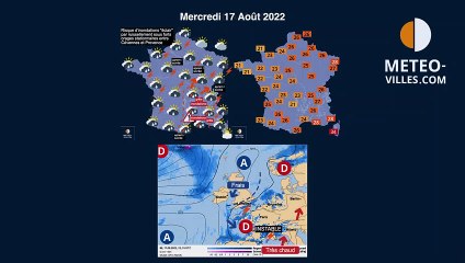 prévisions météo du mardi 16 août 2022