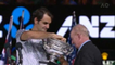 Federer jumps for joy after winning 18th Grand Slam title